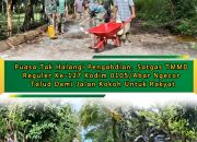 Puasa Tak Halangi Pengabdian, Satgas TMMD Reguler Ke-127 Kodim 0105/Abar Ngecor Talud Demi Jalan Kokoh Untuk Rakyat